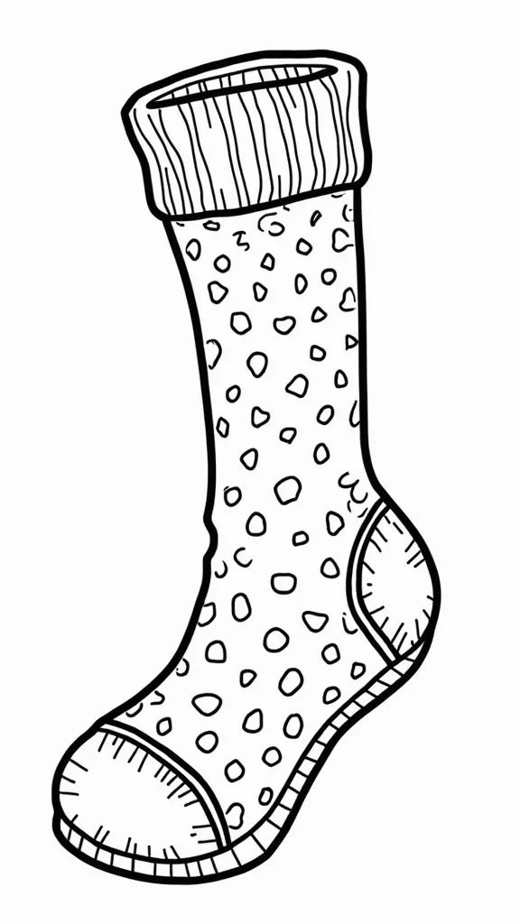 socks coloring pages